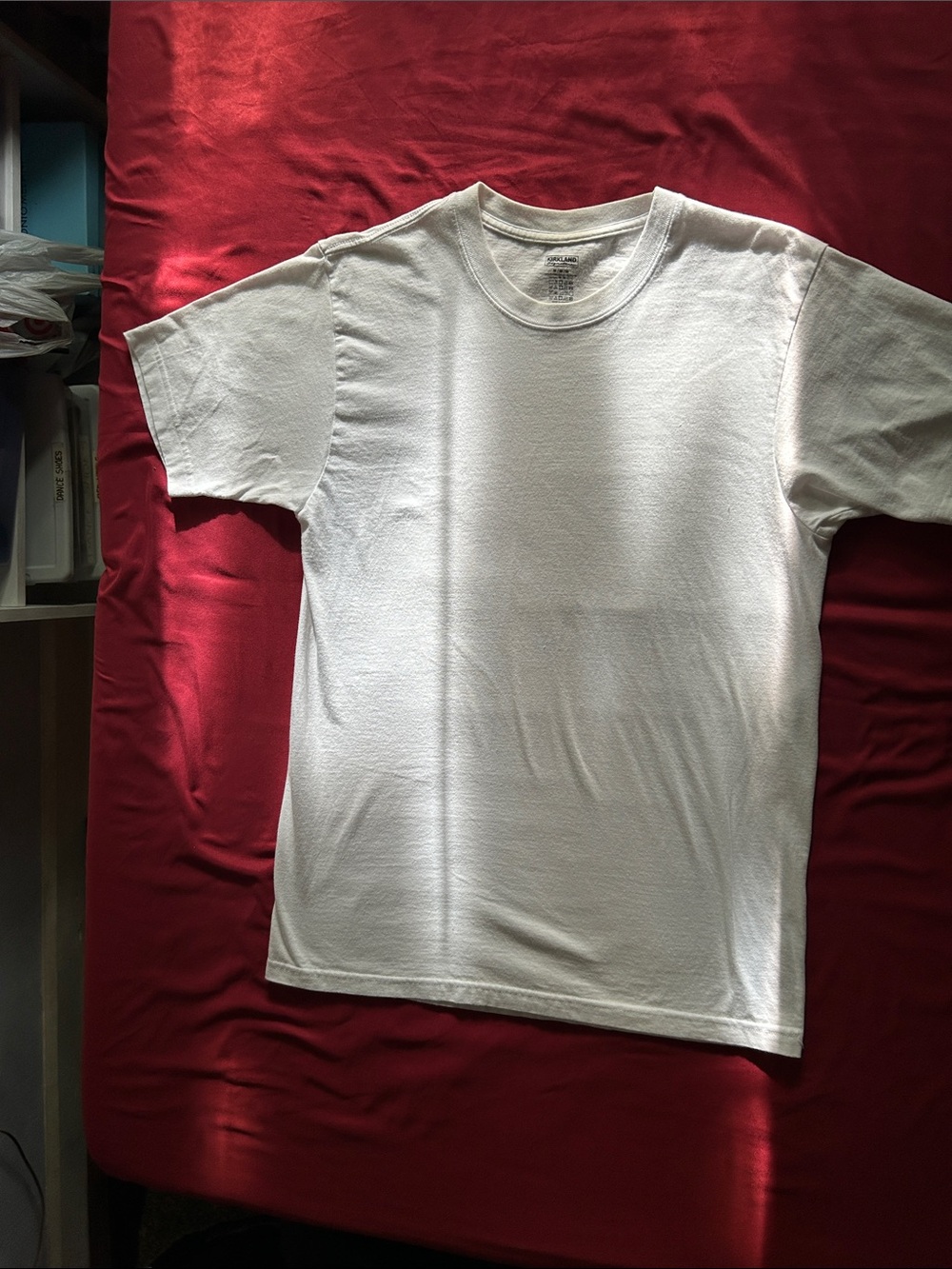 Kirkland Signature White Short Sleeve Crew Neck Tee